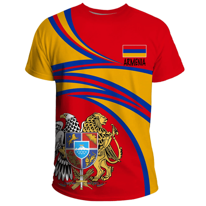 Armenia T Shirt Armenia Coat of Arms Printed Shirt