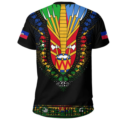 Haiti T Shirt Dashiki Pattern