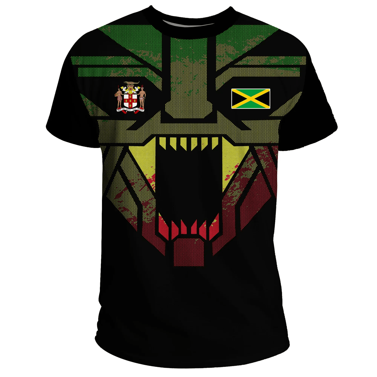 Jamaica T Shirt Strong Lion