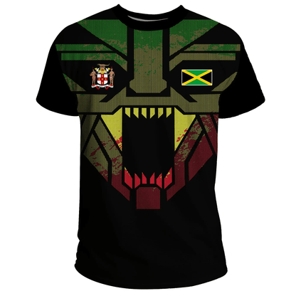 Jamaica T Shirt Strong Lion