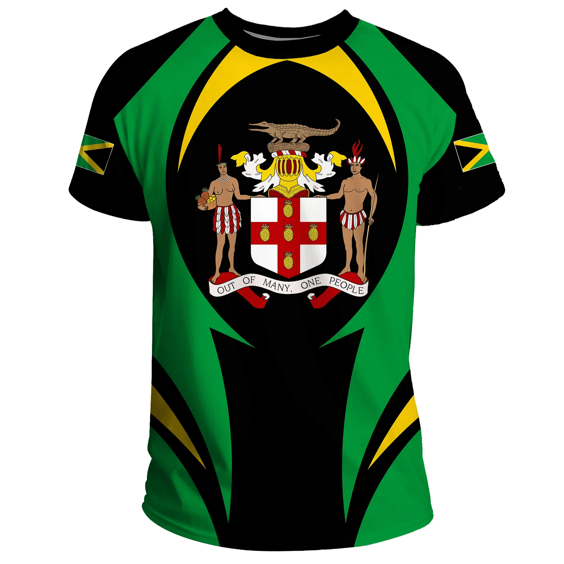 Jamaica T Shirt Action Flag
