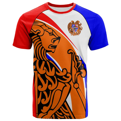 Armenia T Shirt A Lion And An Eagle
