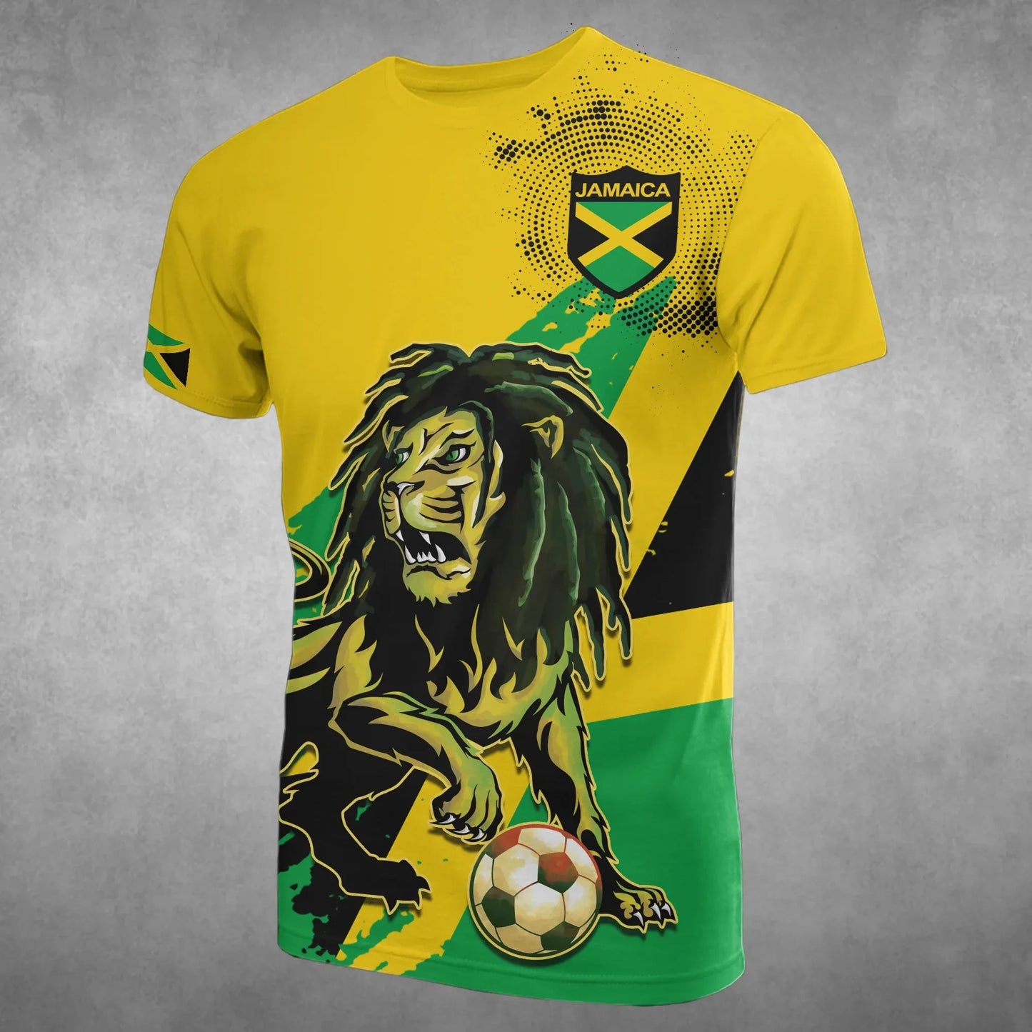 Soccer Jamaica Lion T Shirts Bh
