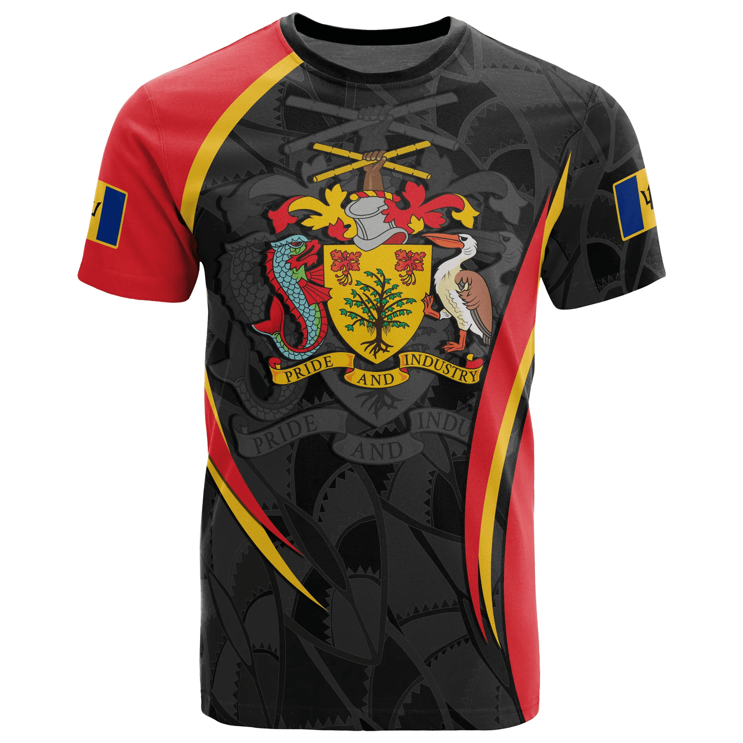 Barbados T Shirt Barbadian Spirit Red