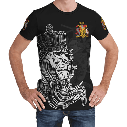 Barbados T Shirt Lion With Crown Women'S/Men'S