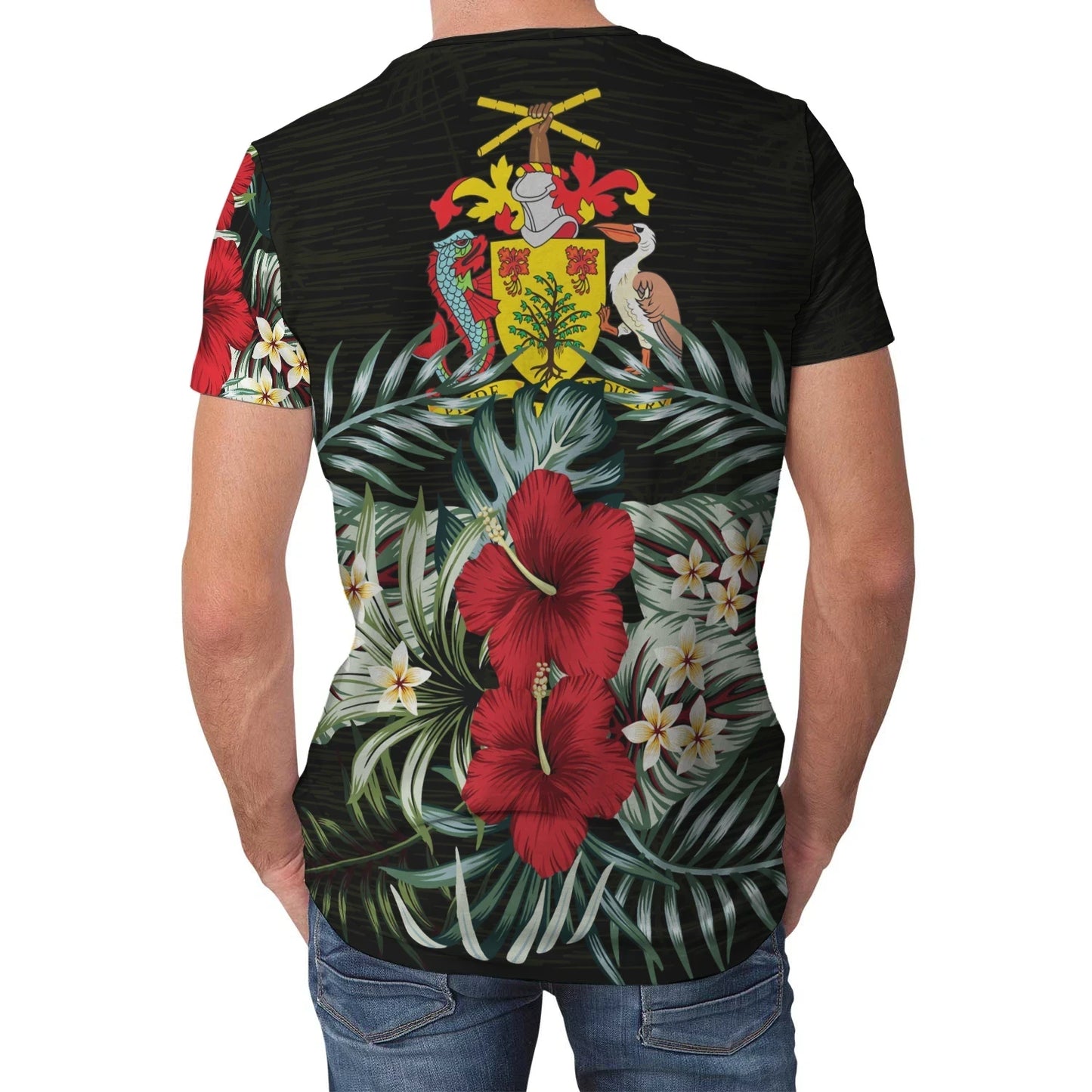 Barbados T Shirt Hibiscus Men/Women