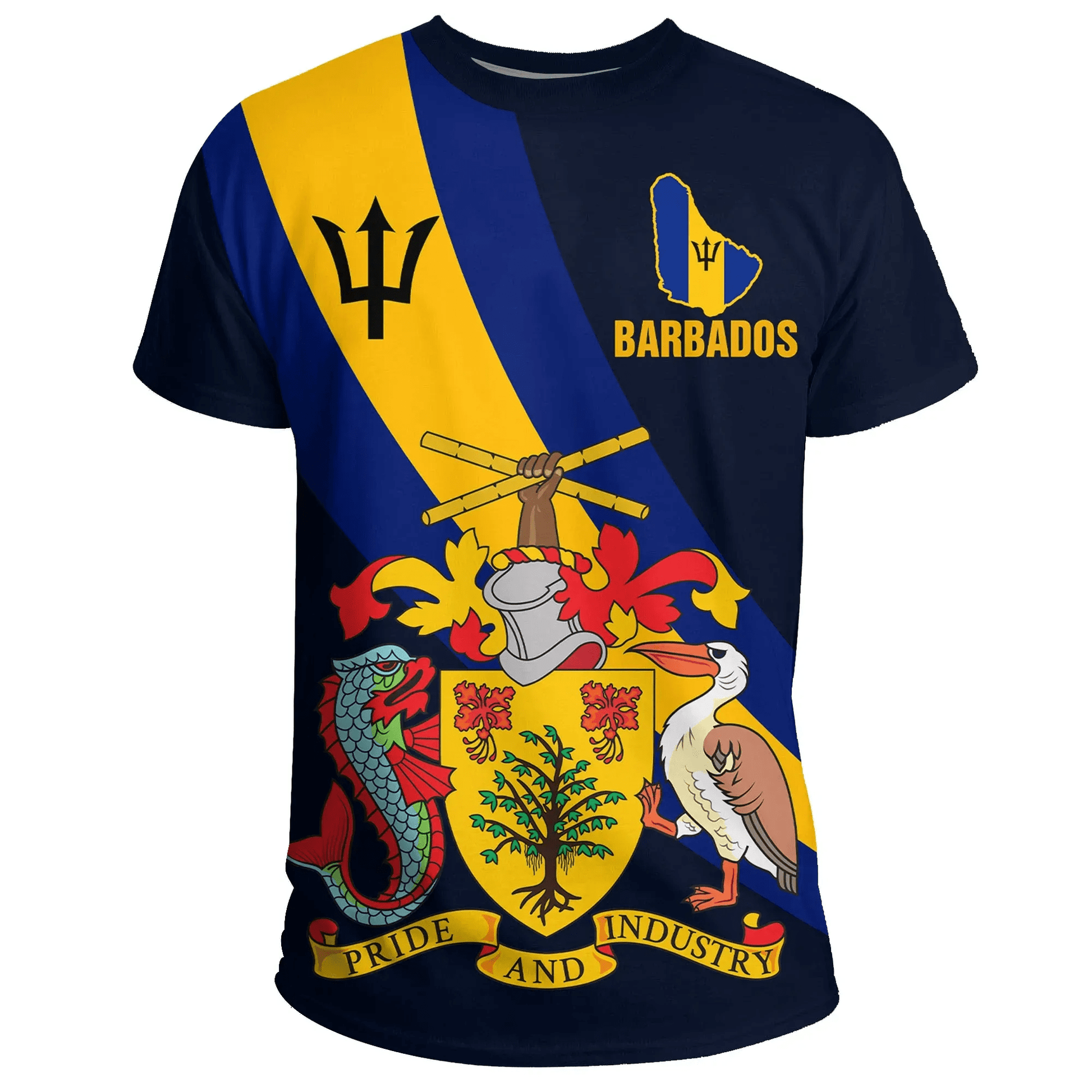 Barbados Special Flag T Shirt