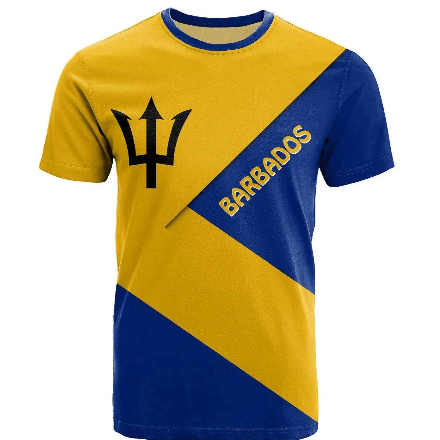 Barbados T Shirt Barbados Flag Style
