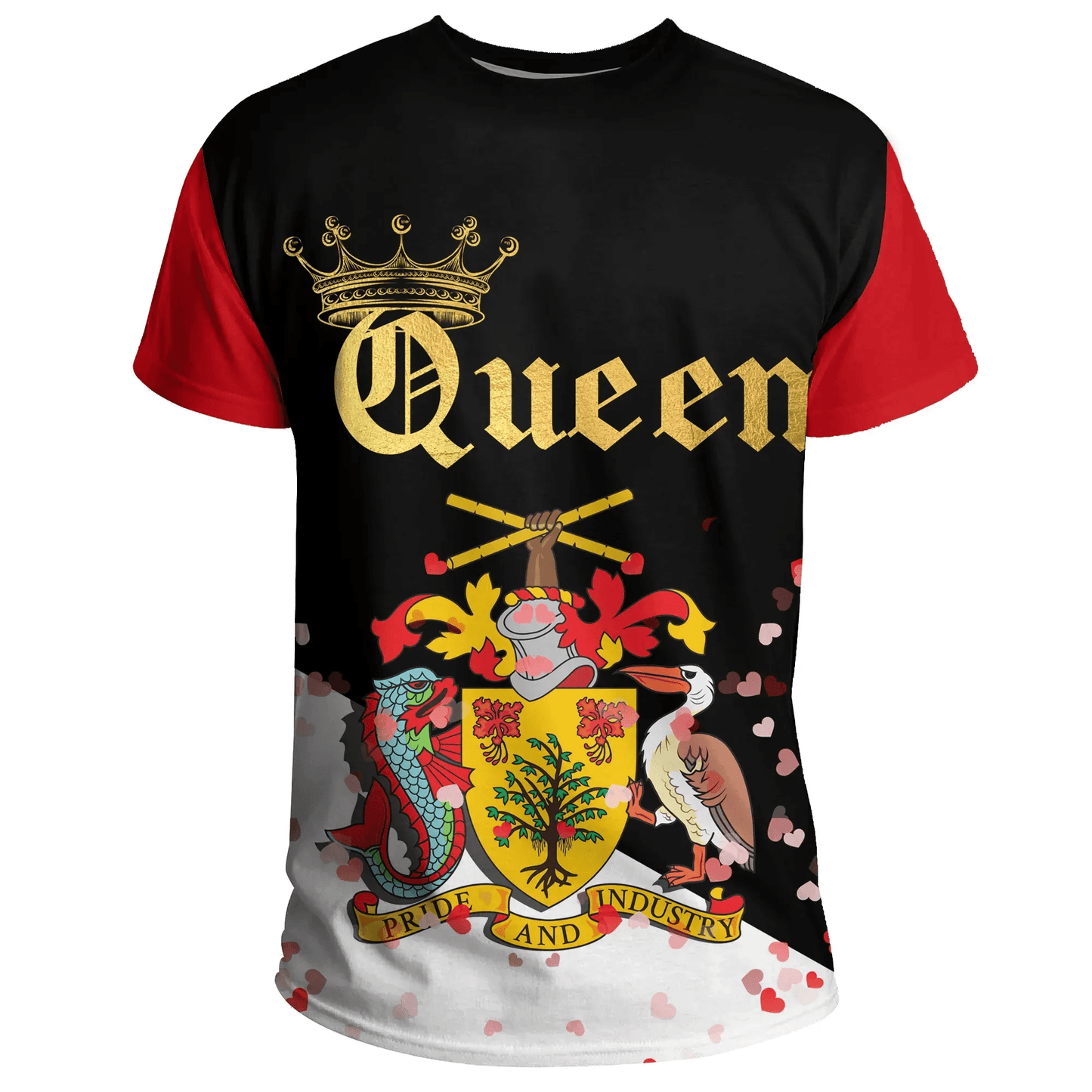 Barbados T Shirt Queen Valentine Couple