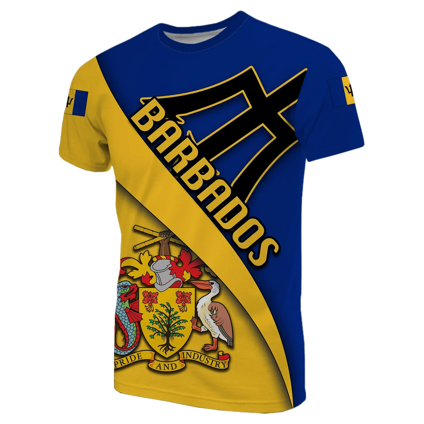 Barbados T Shirt Coat Of Arms T