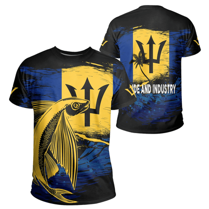 Barbados T Shirt Flying Fish