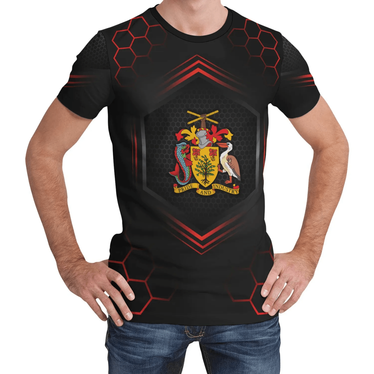 Barbados T Shirt Sport Style Women'S/Men'S