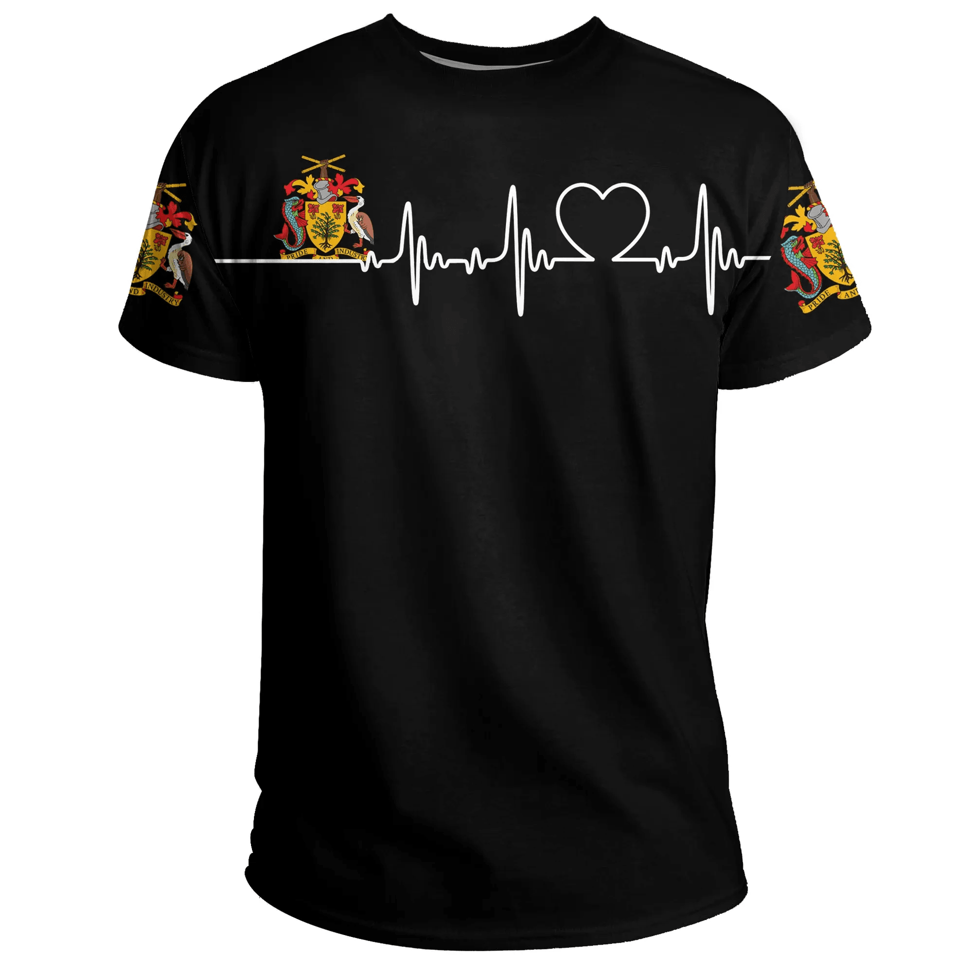 Barbados T Shirt Heartbeat Women'S/Men'S