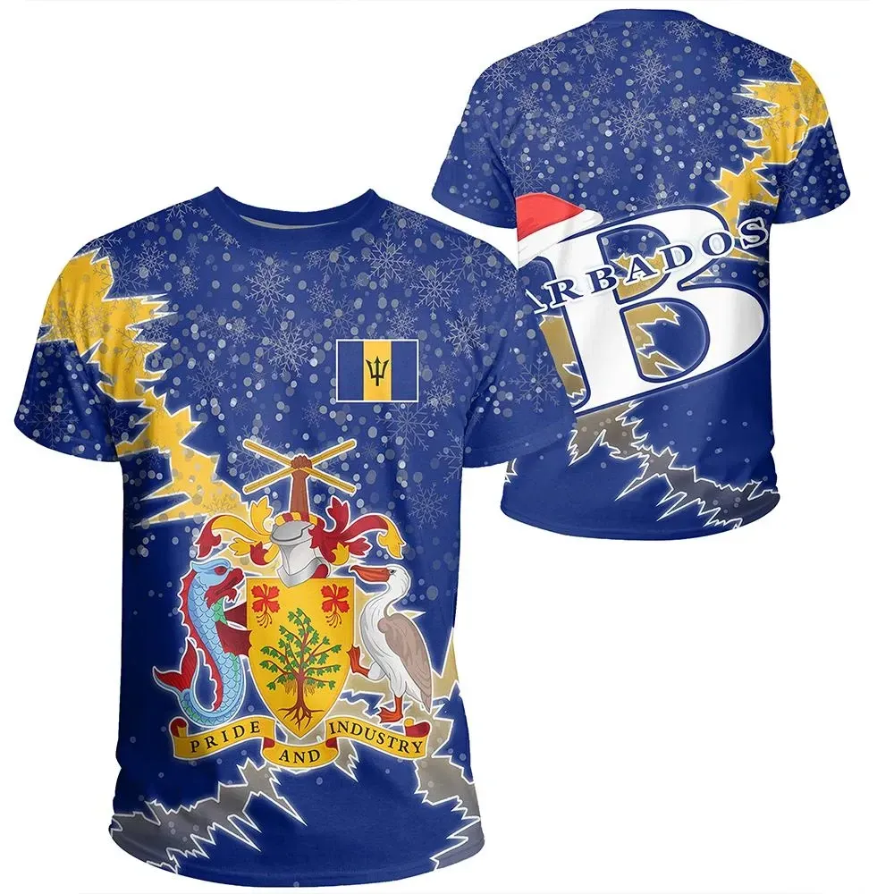 Barbados Christmas Coat Of Arms T Shirt X Style
