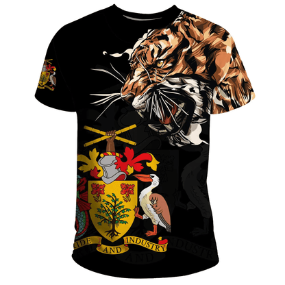 Barbados T Shirt Tiger Special Version