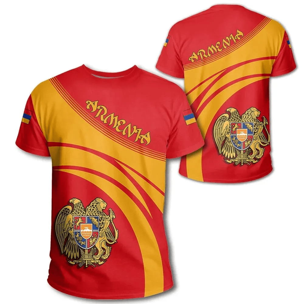 Armenia Coat Of Arms T Shirt Cricket Style W