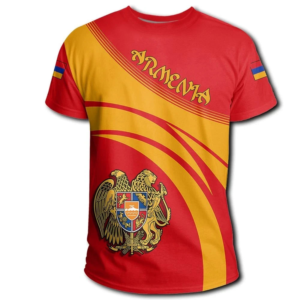 Armenia Coat Of Arms T Shirt Cricket Style W