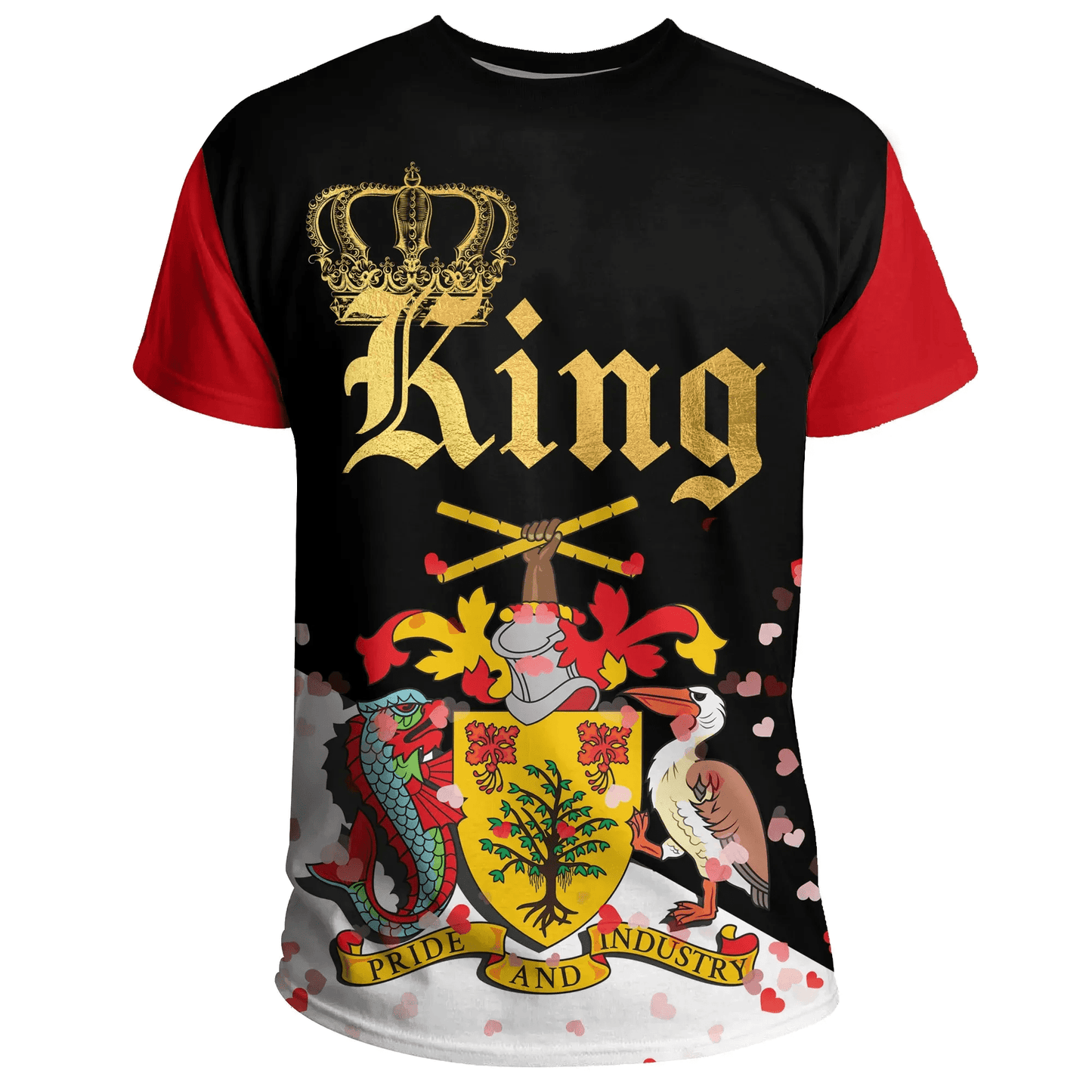 Barbados T Shirt King Valentine Couple