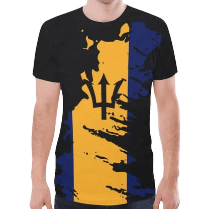 Barbados T Shirt Flag Painting