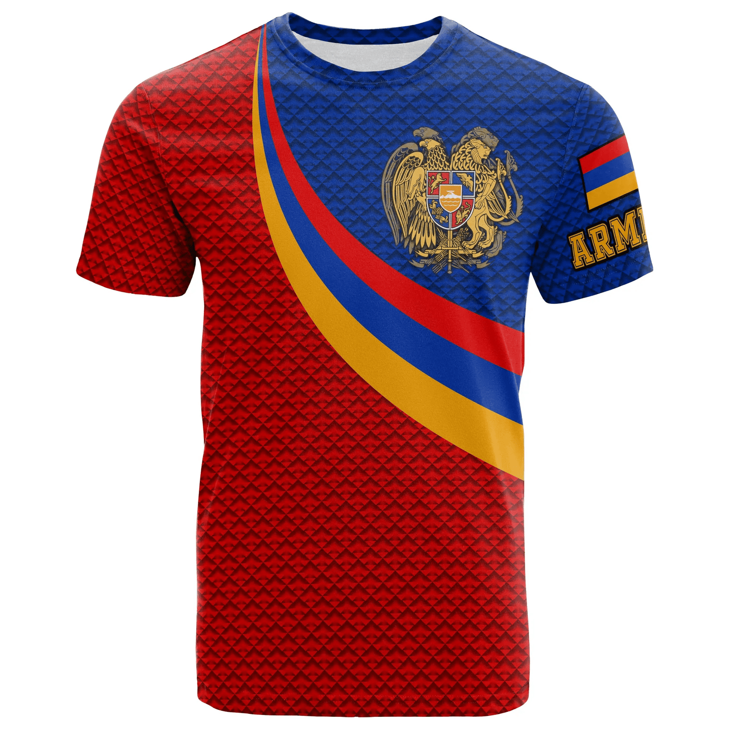 Armenia T Shirts Armenia Coat Of Arms And Flag Color
