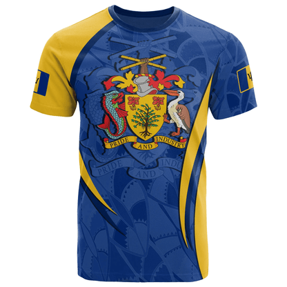 Barbados T Shirt Barbadian Spirit Blue