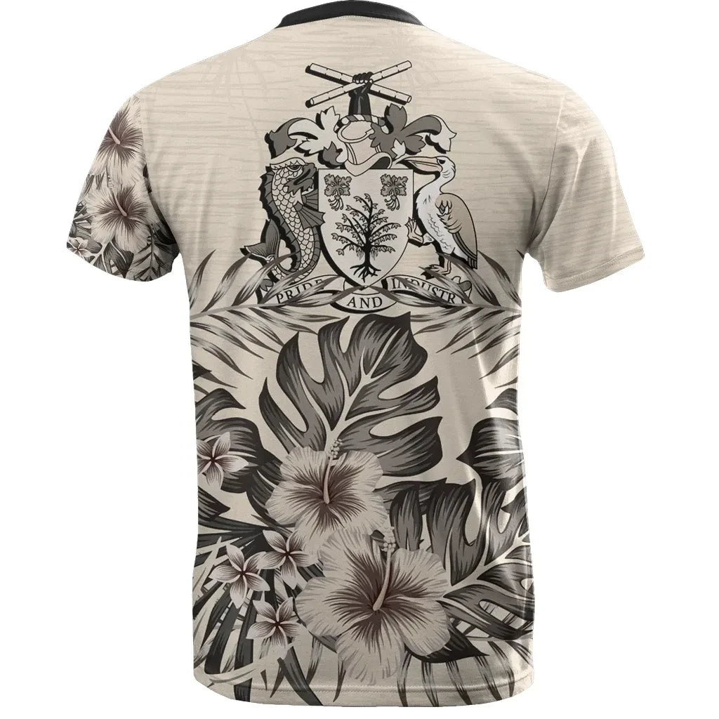 Barbados T Shirt The Beige Hibiscus