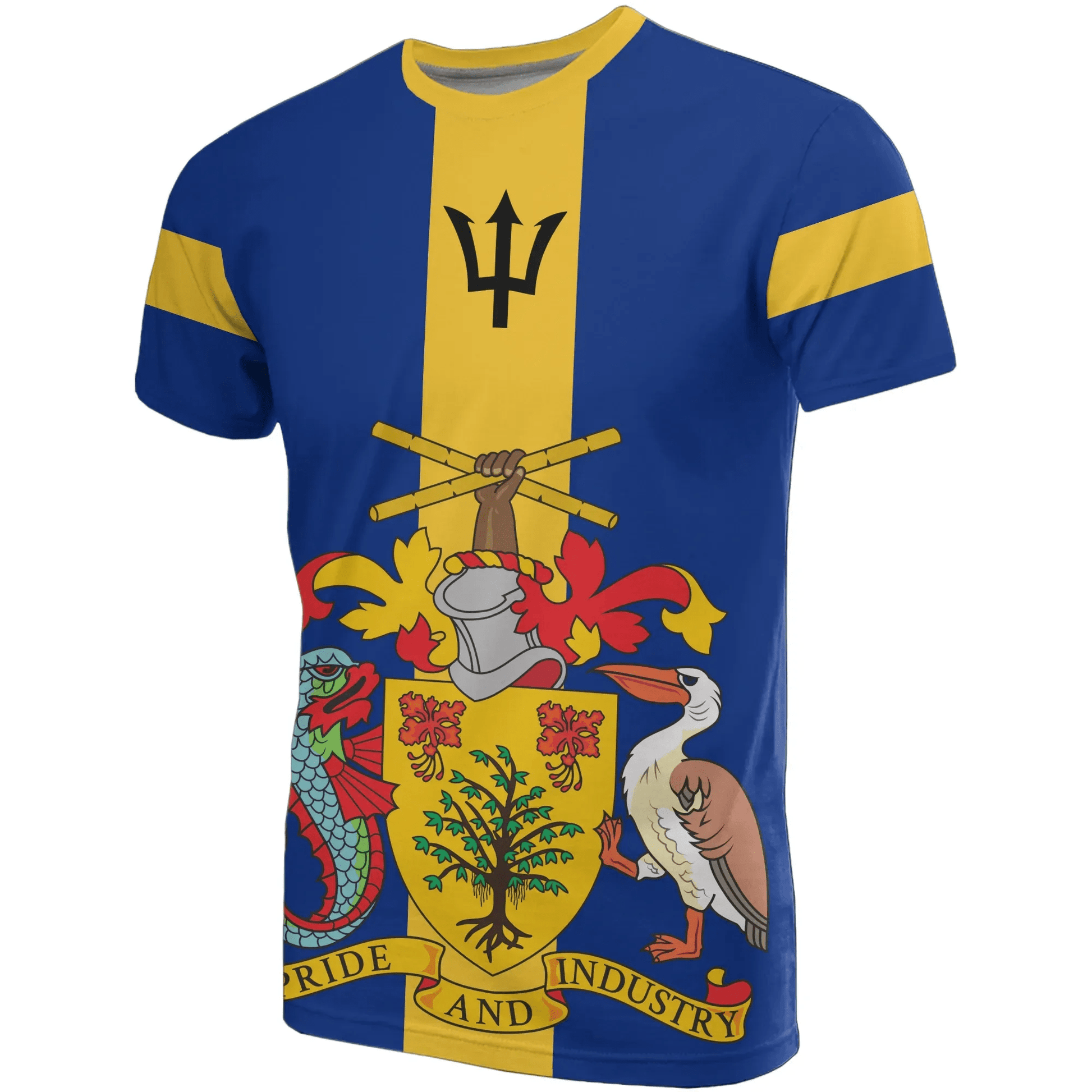 Barbados Coat Of Arms T Shirt