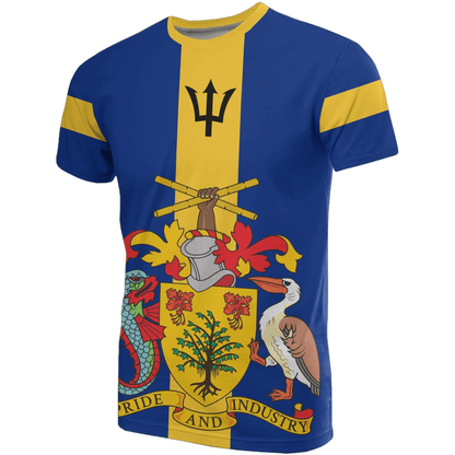 Barbados Coat Of Arms T Shirt