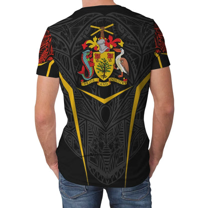 Barbados Unisex T Shirt Tribal Style