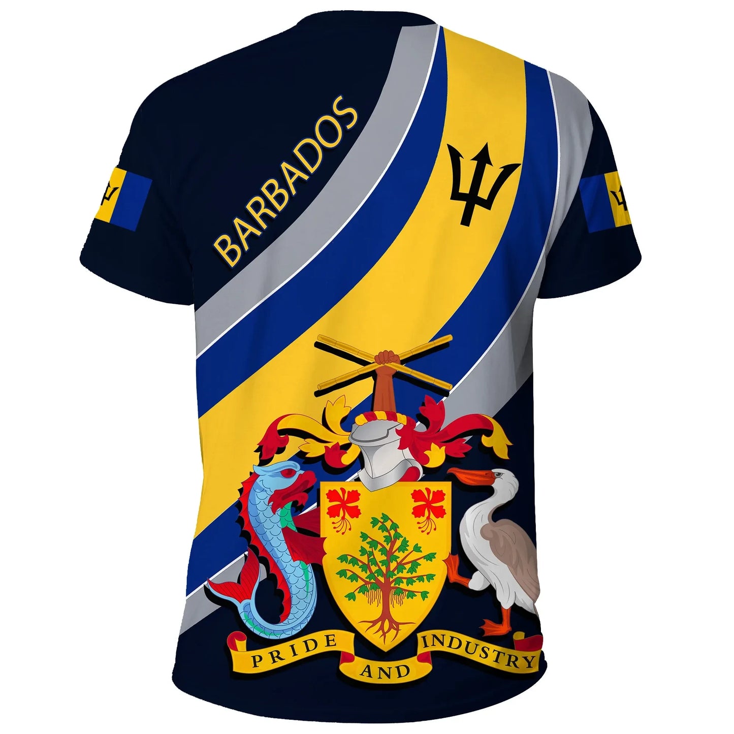 Barbados T Shirt Special Flag