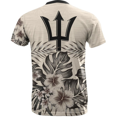 Barbados T Shirt The Beige Hibiscus No