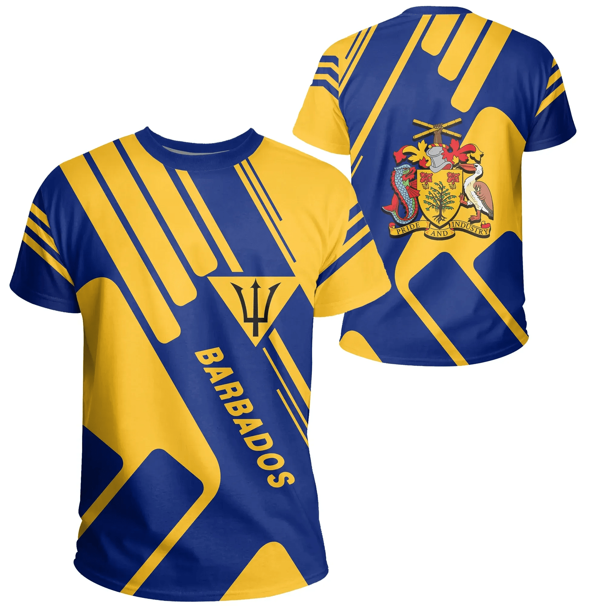 Barbados T Shirt Coat Of Arms Kt Rolster Style
