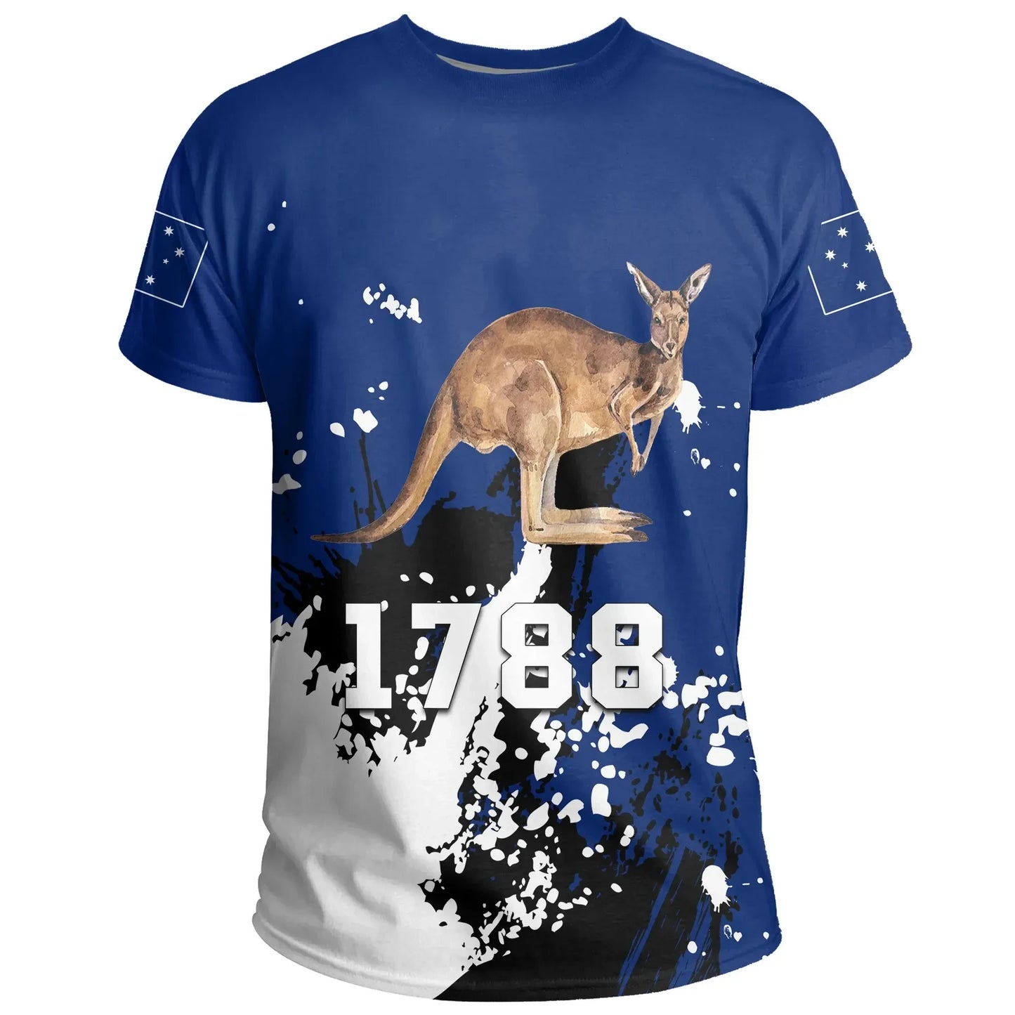 Australia Kagaroo T Shirt Spaint Style W