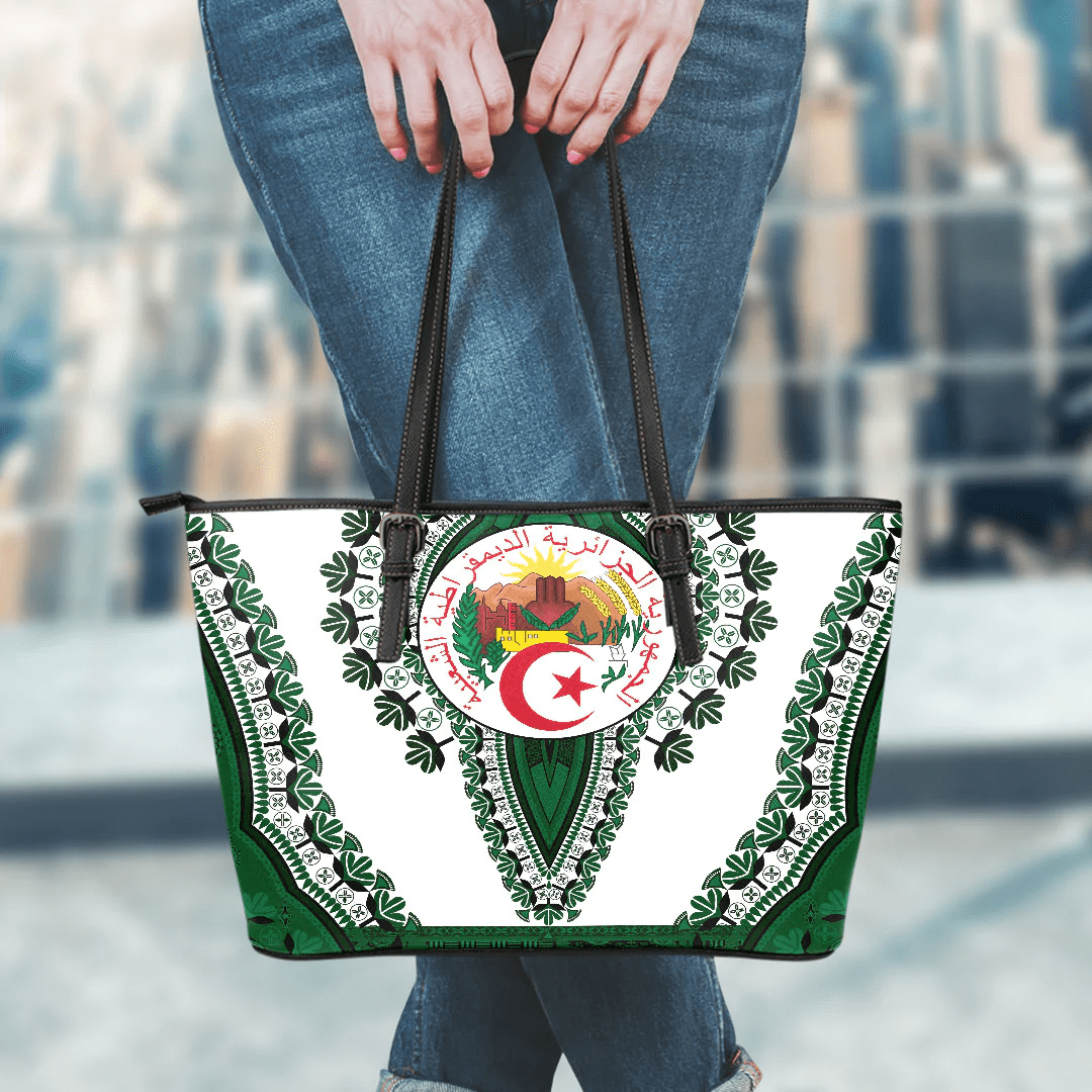 Africa Bag Algeria Leather Tote Bag Vintage African Dashiki