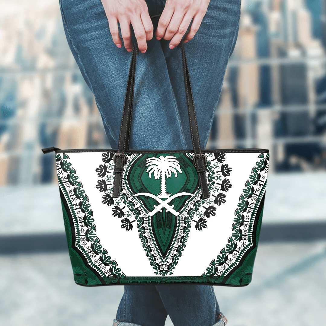 Africa Bag Saudi Arabia White Version Leather Tote Bag Vintage African Dashiki