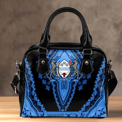 Africa Bag Botswana Black Version Shoulder Handbag Vintage African Dashiki
