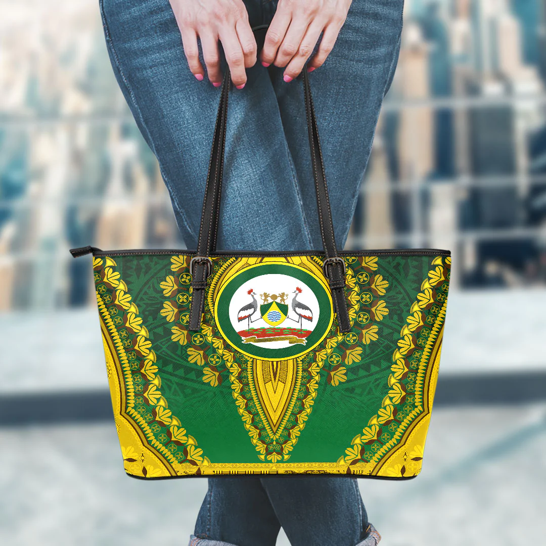 Africa Bag Nairobi The Capital City Region Of Kenya Leather Tote Bag Vintage African Dashiki