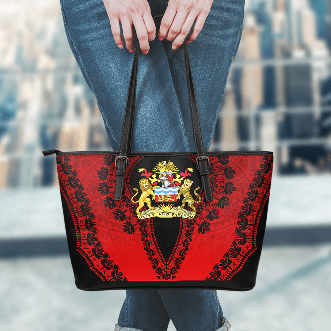 Africa Bag Malawi Leather Tote Bag Vintage African Dashiki