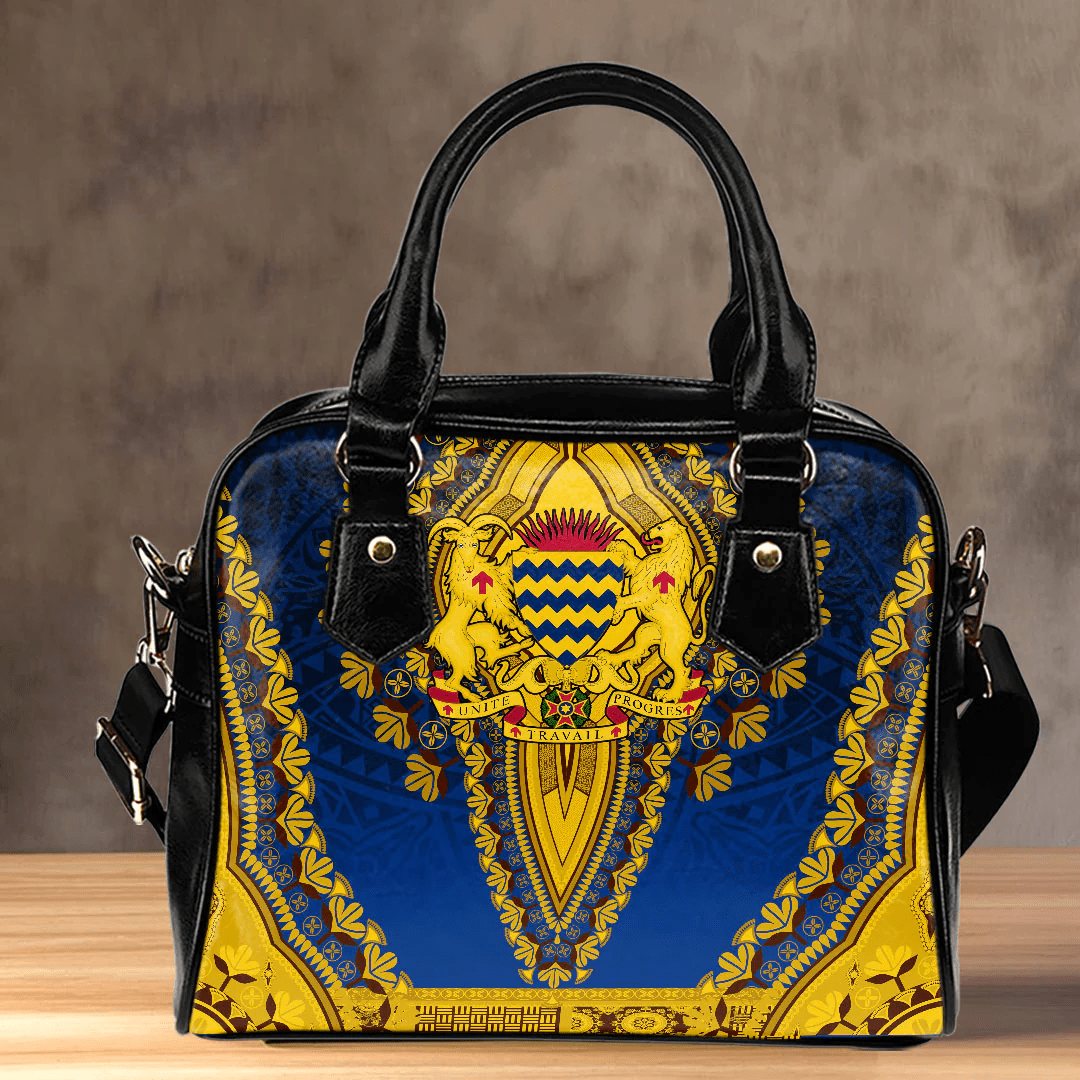 Africa Bag Chad Blue Version Shoulder Handbag Vintage African Dashiki