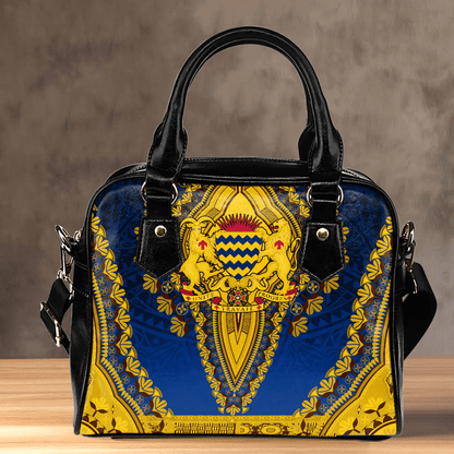 Africa Bag Chad Blue Version Shoulder Handbag Vintage African Dashiki