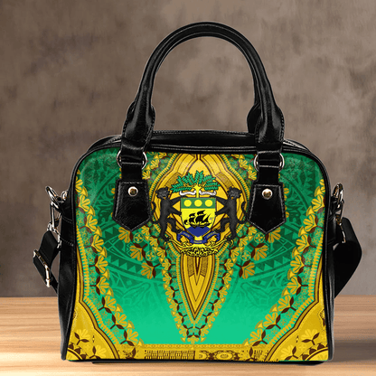 Africa Bag Gabon Green Version Shoulder Handbag Vintage African Dashiki