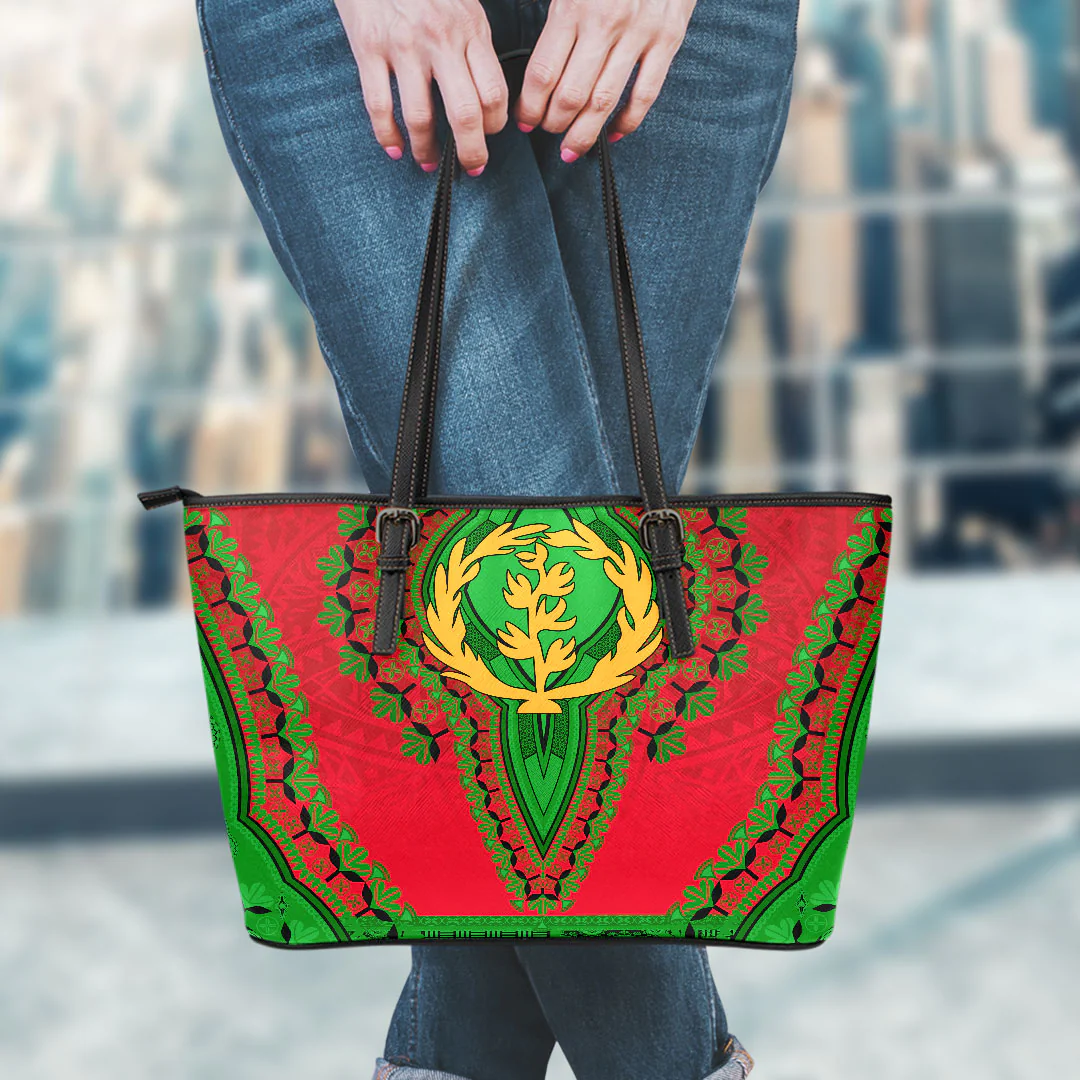 Africa Bag Eritrea Leather Tote Bag Vintage African Dashiki