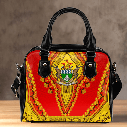 Africa Bag Zimbabwe Red Version Shoulder Handbag Vintage African Dashiki