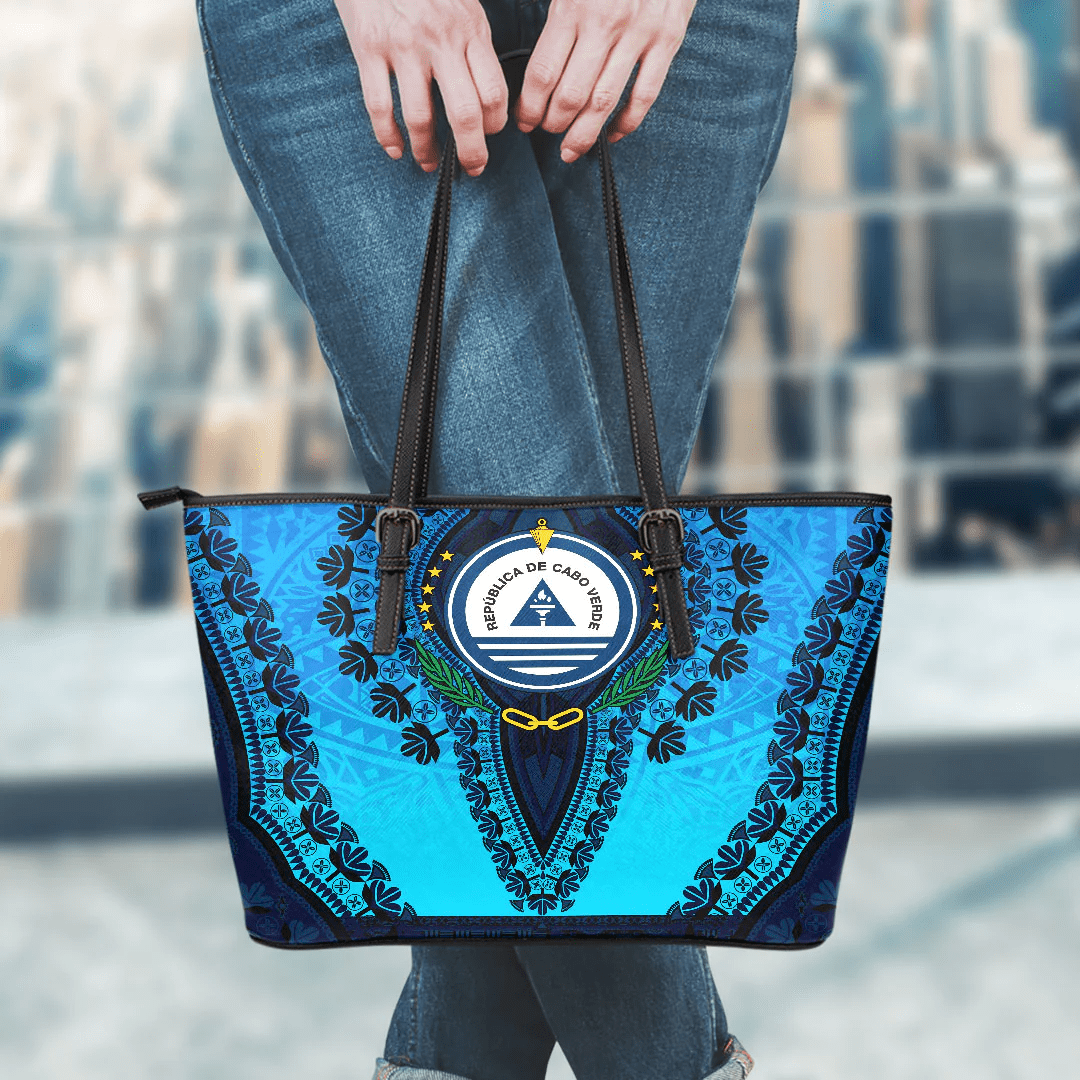 Africa Bag Cape Verde Special Version Leather Tote Bag Vintage African Dashiki