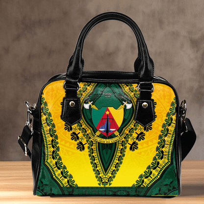 Africa Bag Cameroon Yellow Version Shoulder Handbag Vintage African Dashiki
