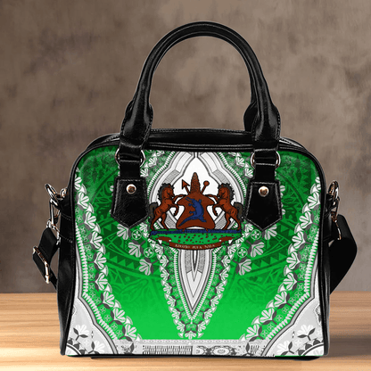 Africa Bag Lesotho Green Version Shoulder Handbag Vintage African Dashiki