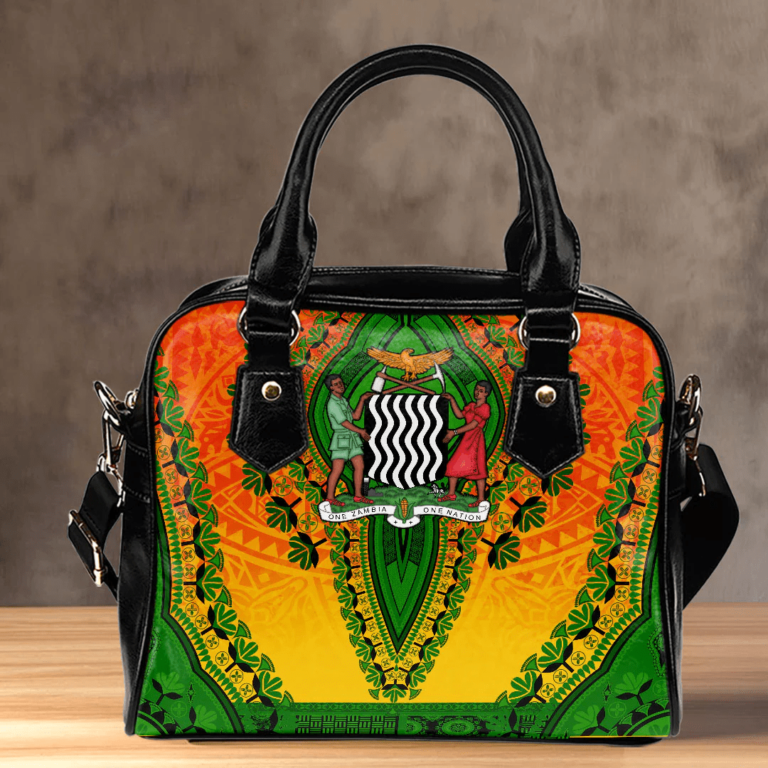 Africa Bag Zambia Orange Version Shoulder Handbag Vintage African Dashiki