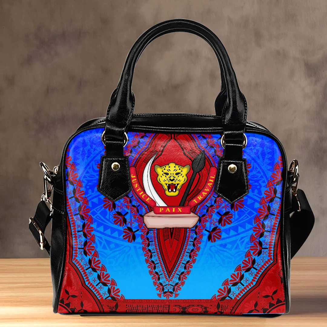 Africa Bag Democratic Republic Of The Congo Shoulder Handbag Vintage African Dashiki