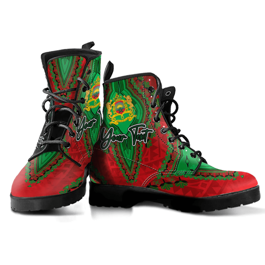 Africa Boots Morocco Leather Boots Vintage African Dashiki