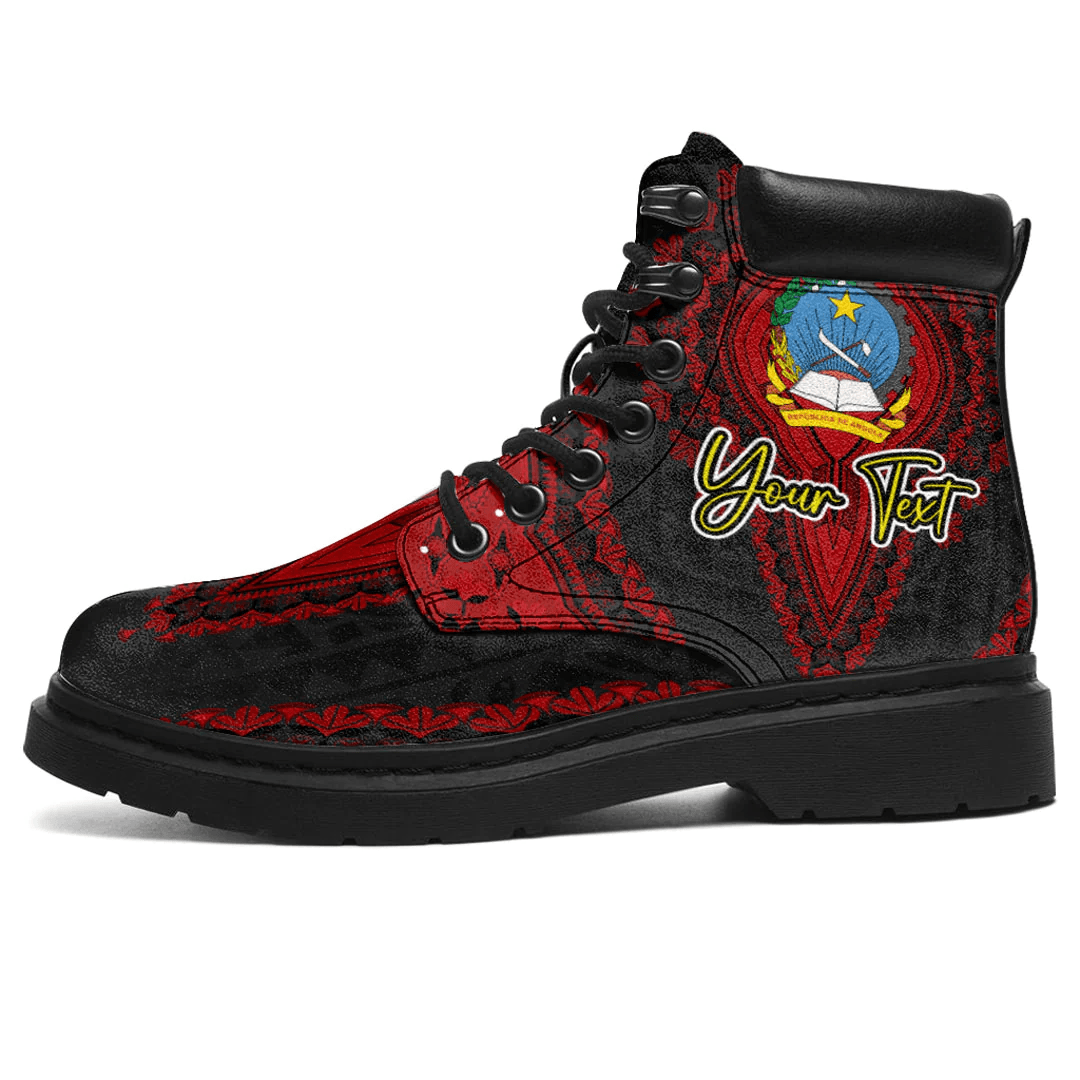 Africa Boots Angola Black Version All Season Boots Vintage African Dashiki